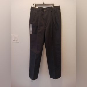 Haggar Plated Classic Fit Pants 34 X 34 Cotton 100%